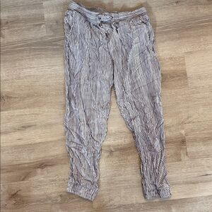 Life in Progress Black and White Striped Pants